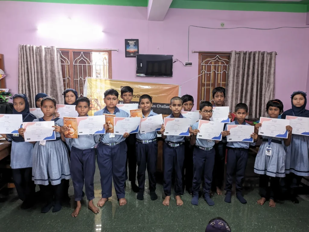 Prize distribution at Genius English School